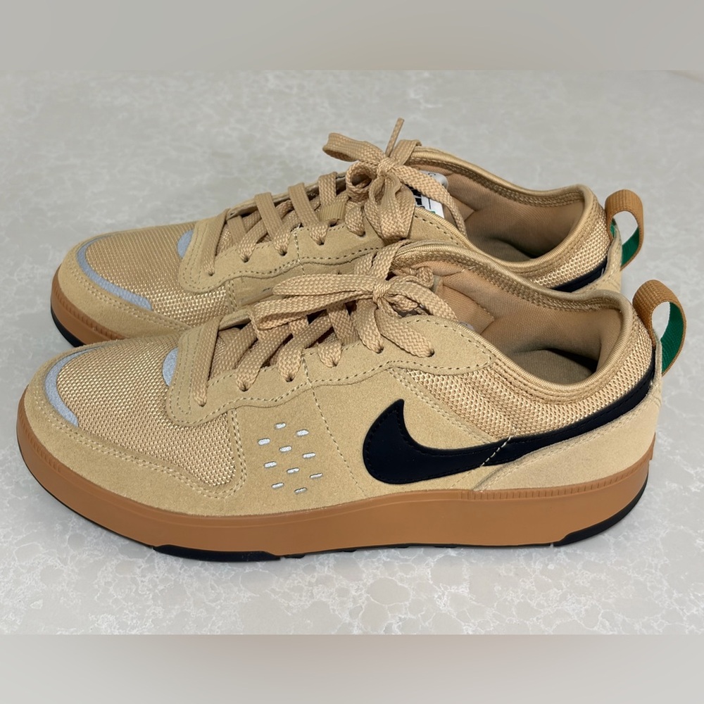 Nike C1TY Beige and Black Boys Sneakers